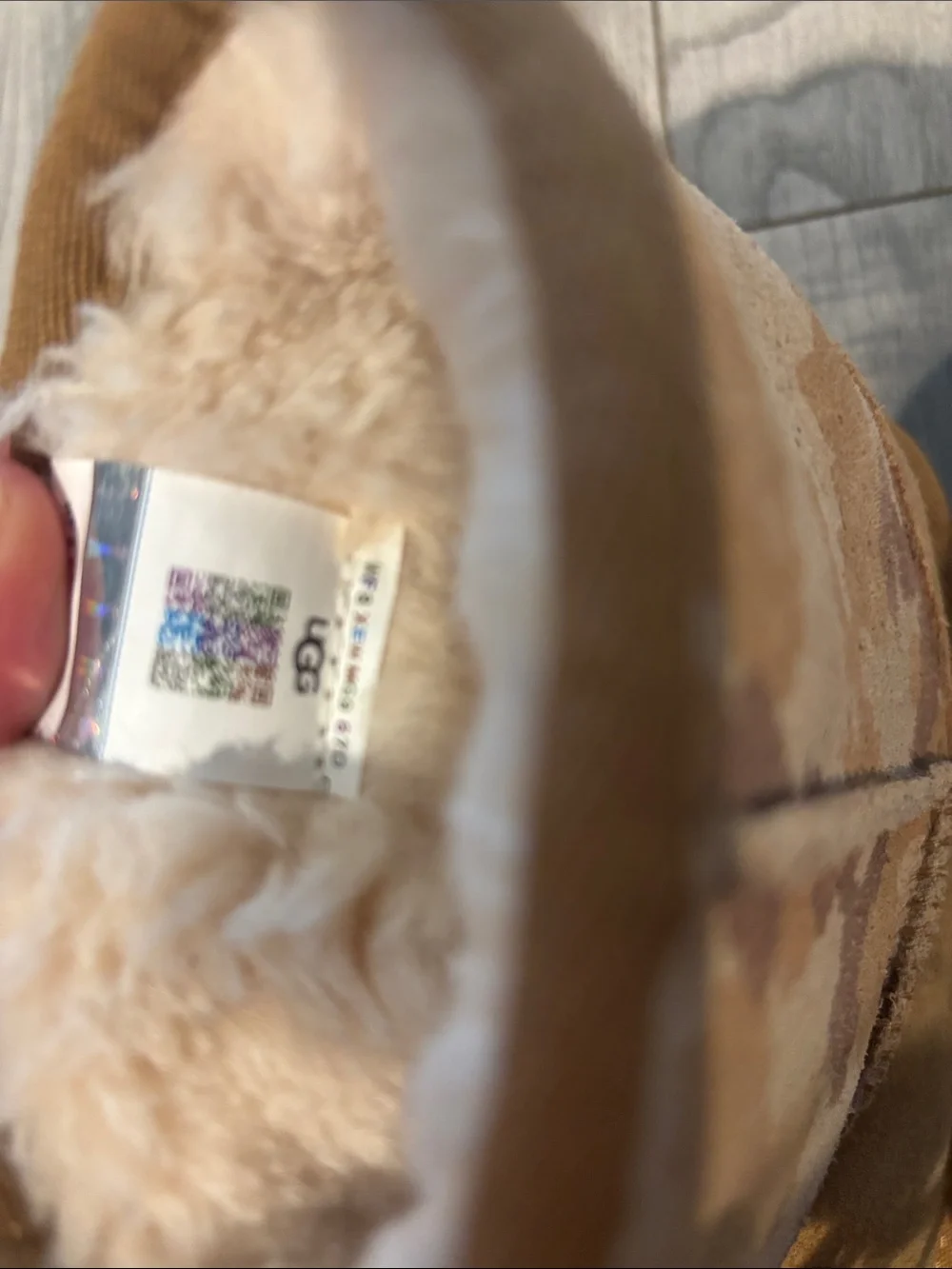 UGG Kids Chestnut Brown Suede & Shearling Camo Boots